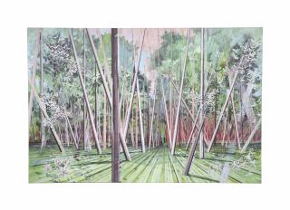 David Schnell - Stangen im Mai (Gestänge 4)  (Bars in May (Rod 4))