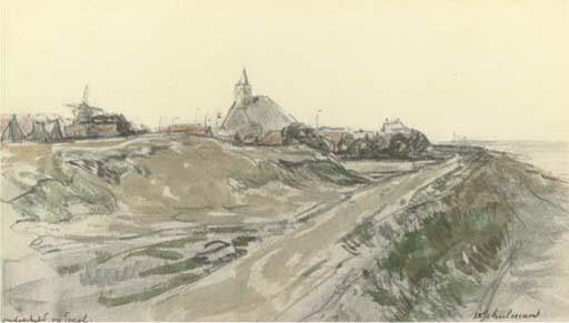 David Schulman - Oudeschild Op Texel: View of A Village