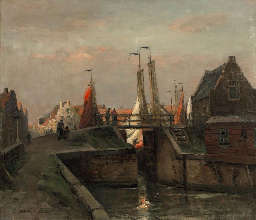 David Schulman - Sluis te Spakenburg: lock at Spakenburg