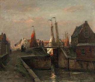 David Schulman - Sluis te Spakenburg: lock at Spakenburg