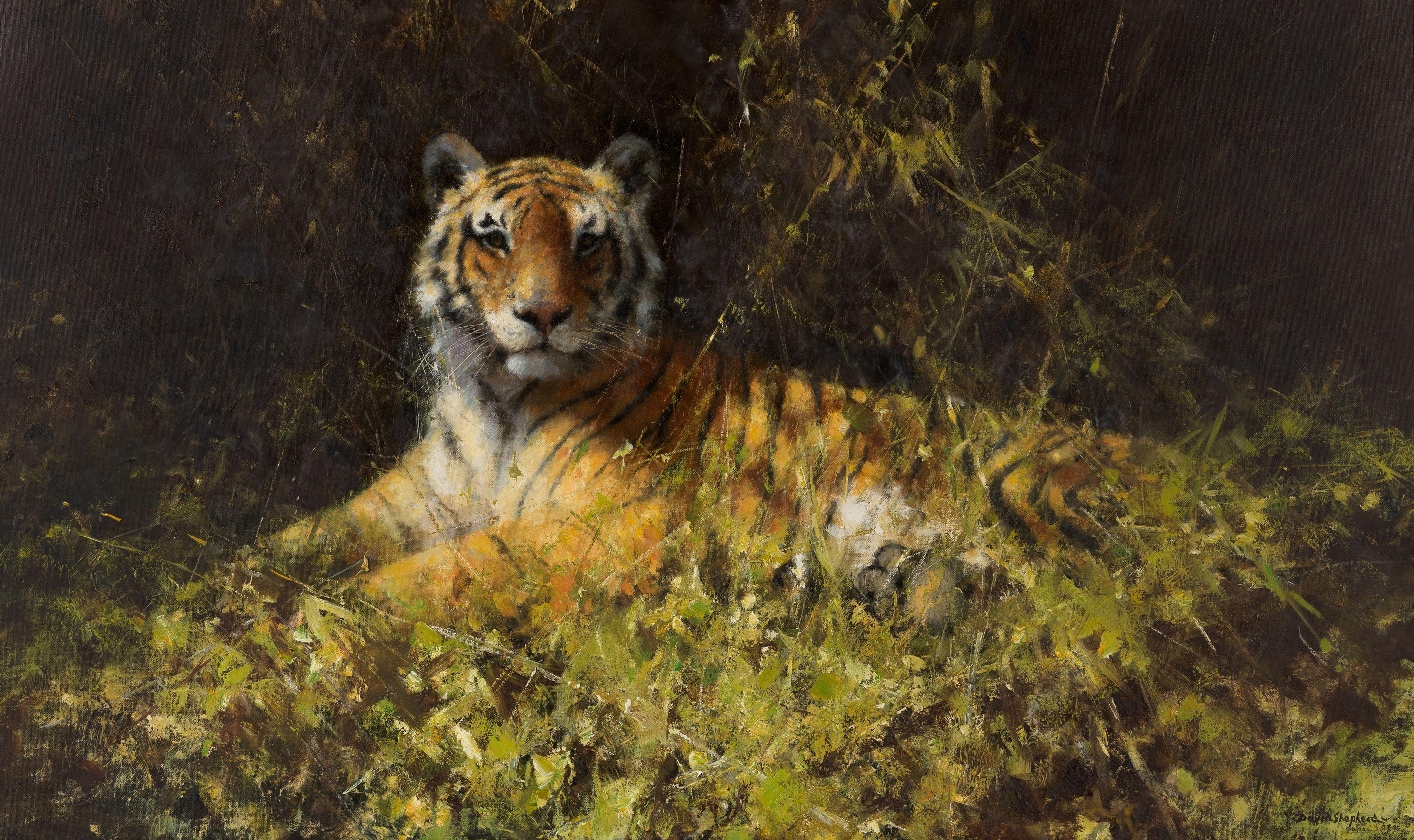 David Shepherd C.B.E. - Tiger Resting