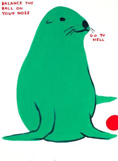 David Shrigley - Balance the Ball on Your Nose