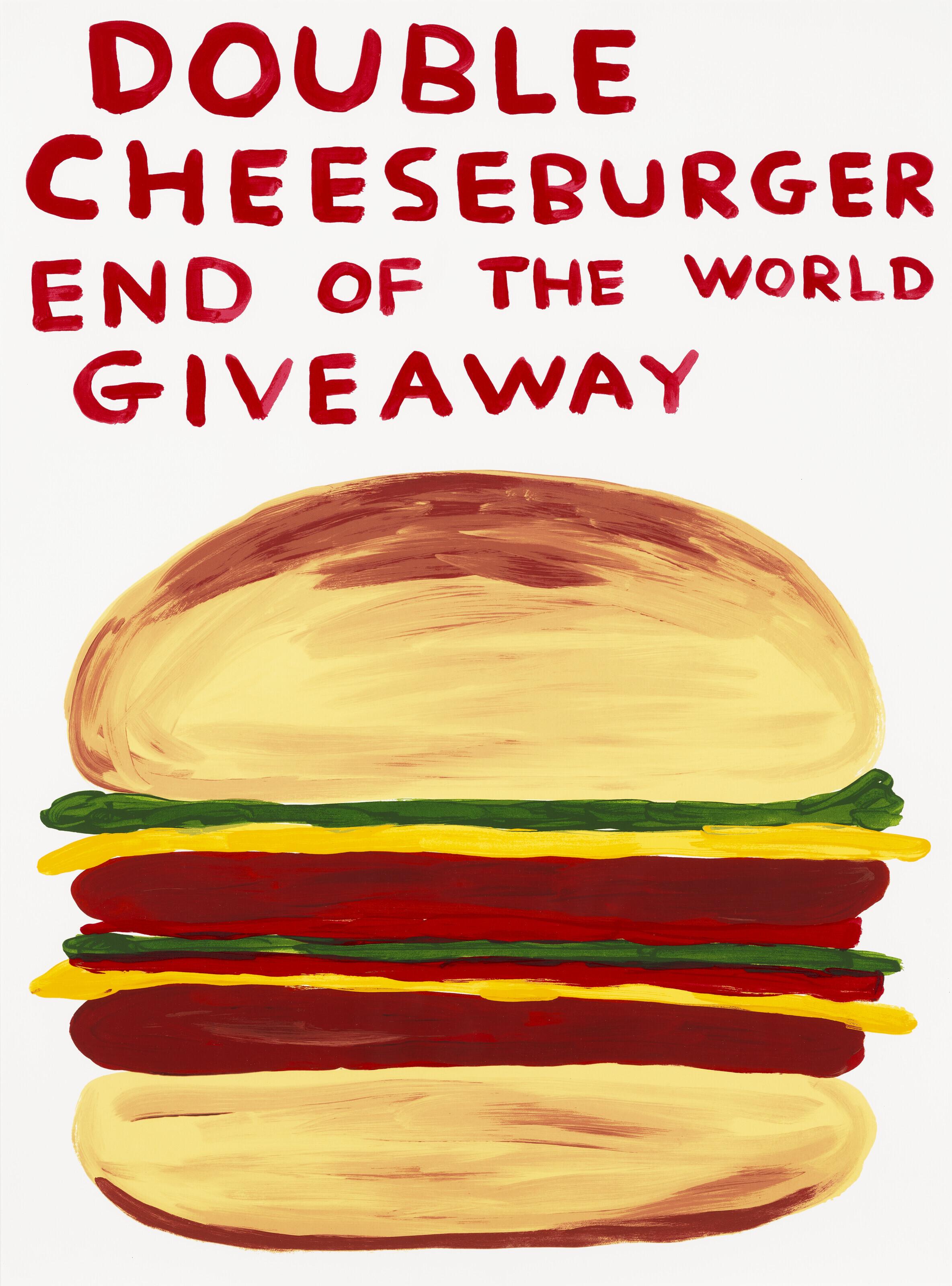 David Shrigley - Double Cheeseburger End of the World Giveaway