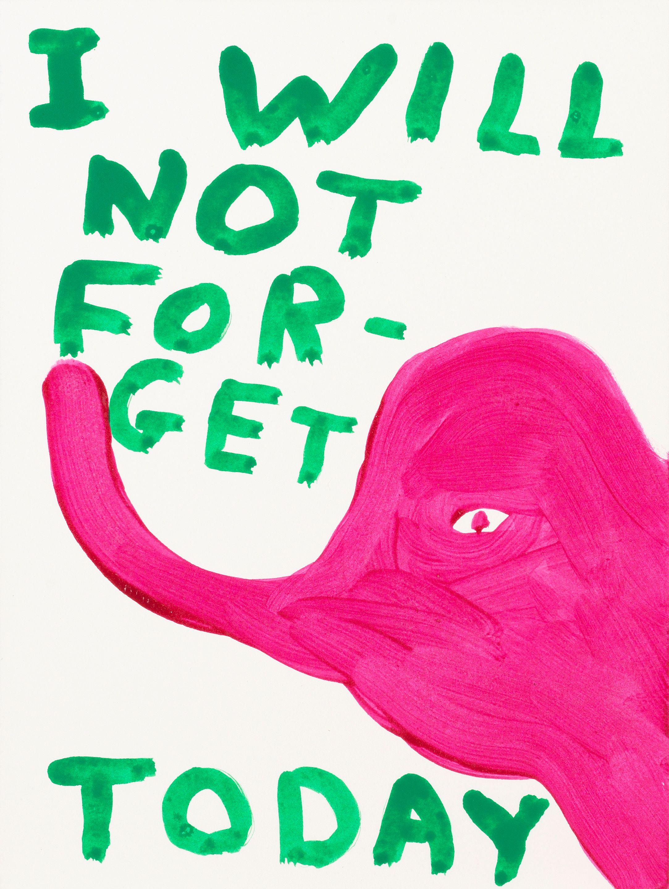 David Shrigley - I Will Not Forget Today