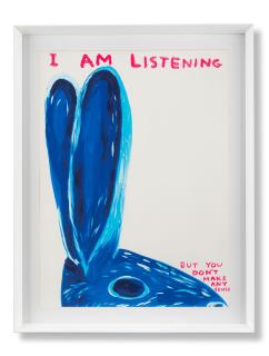 David Shrigley - Untitled (I Am Listening)