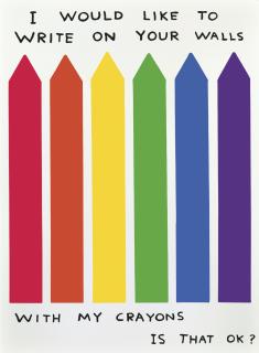 David Shrigley - Untitled (I would like to write on your walls), 2020