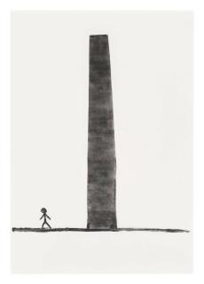 David Shrigley - Untitled (Man and Tower)