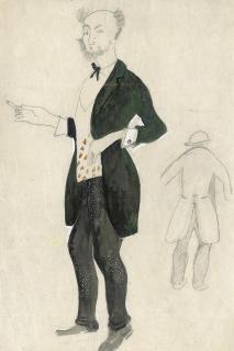 David Shterenberg - Costume design for \'Menachem Mendel\'