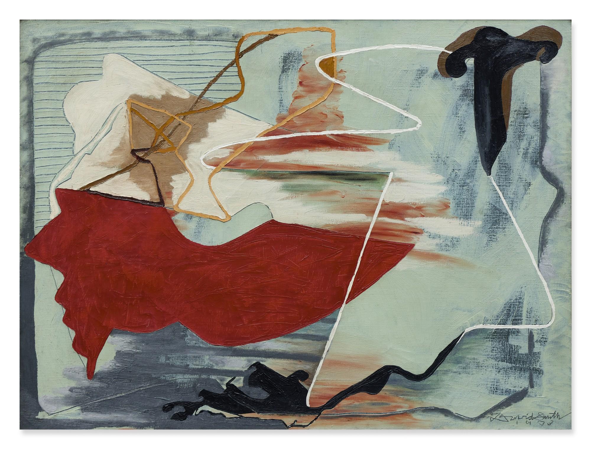 David Smith - Untitled (Virgin Island Landscape with Brown Shell)