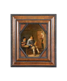 David Teniers d. J. - Ein Mann und eine Frau in einer Herberge