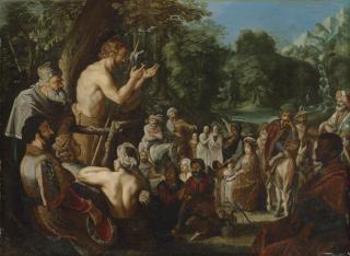 David Teniers I - The Preaching of John the Baptist
