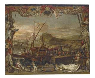 David Teniers II - The Embarkation of Don Juan of Austria