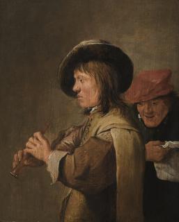 David Teniers The Younger - A Flute Player In Profile