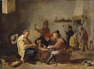 David Teniers The Younger - Card Players In An Inn