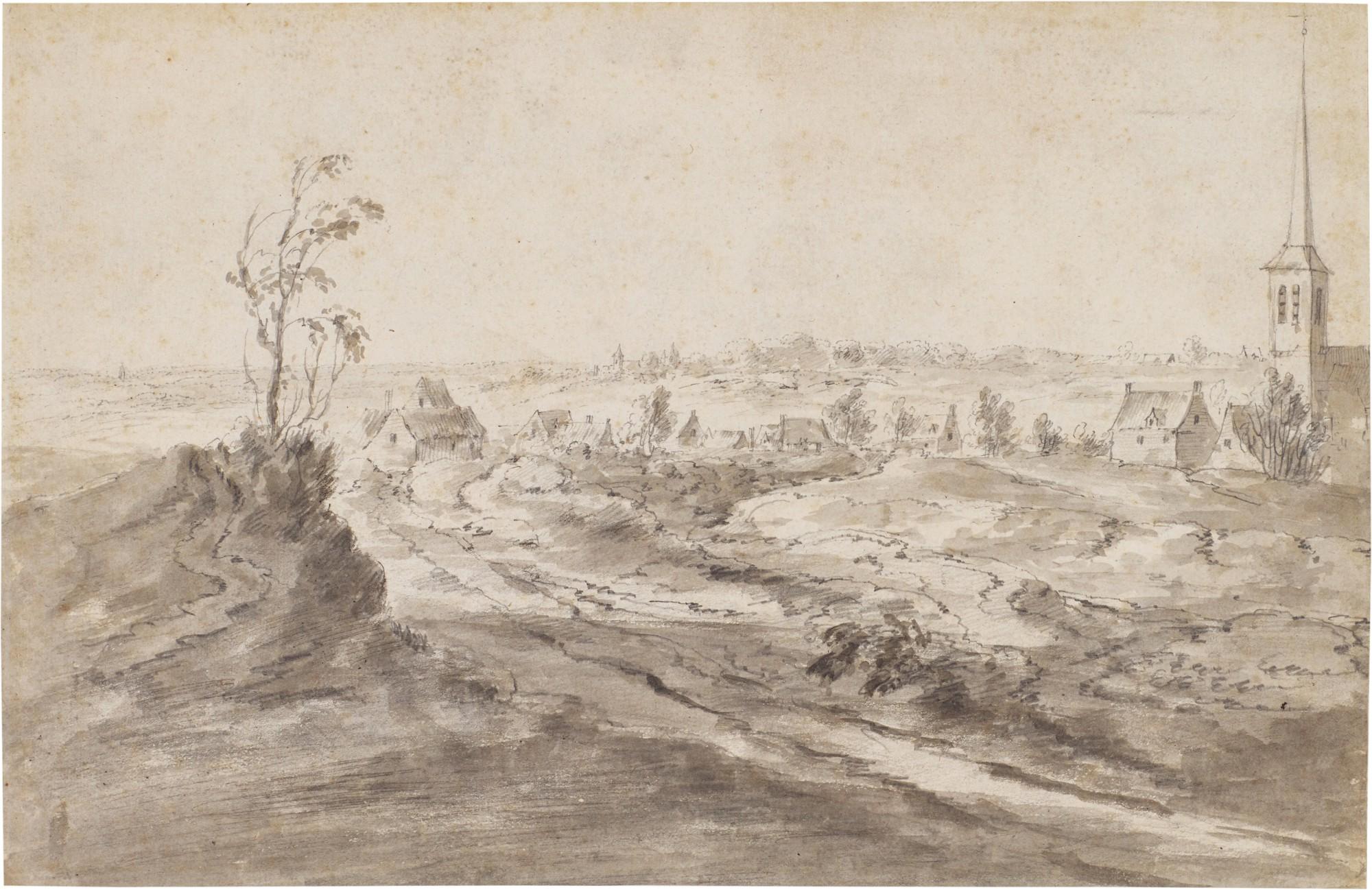 David Teniers The Younger - Dune Landscape with a Village