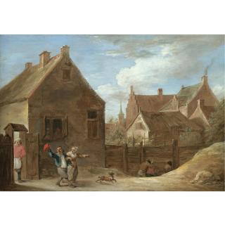 David Teniers the Younger - Peasants Returning Home From The Inn