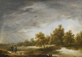 David Teniers The Younger - River Landscape With Rainbow