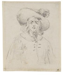 David Teniers the Younger - Study Of An Elegant Young Man In A Hat