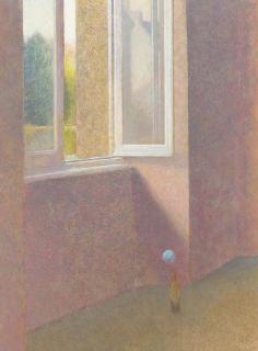 David Tindle, R.A. - Blue Flower and Open Window