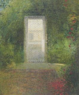 David Tindle, R.A. - Reflection from the garden