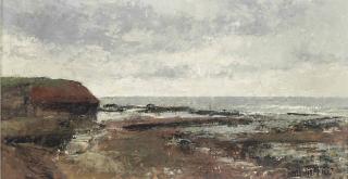 David Tindle, R.A. - Rocks, Arbroath, Angus