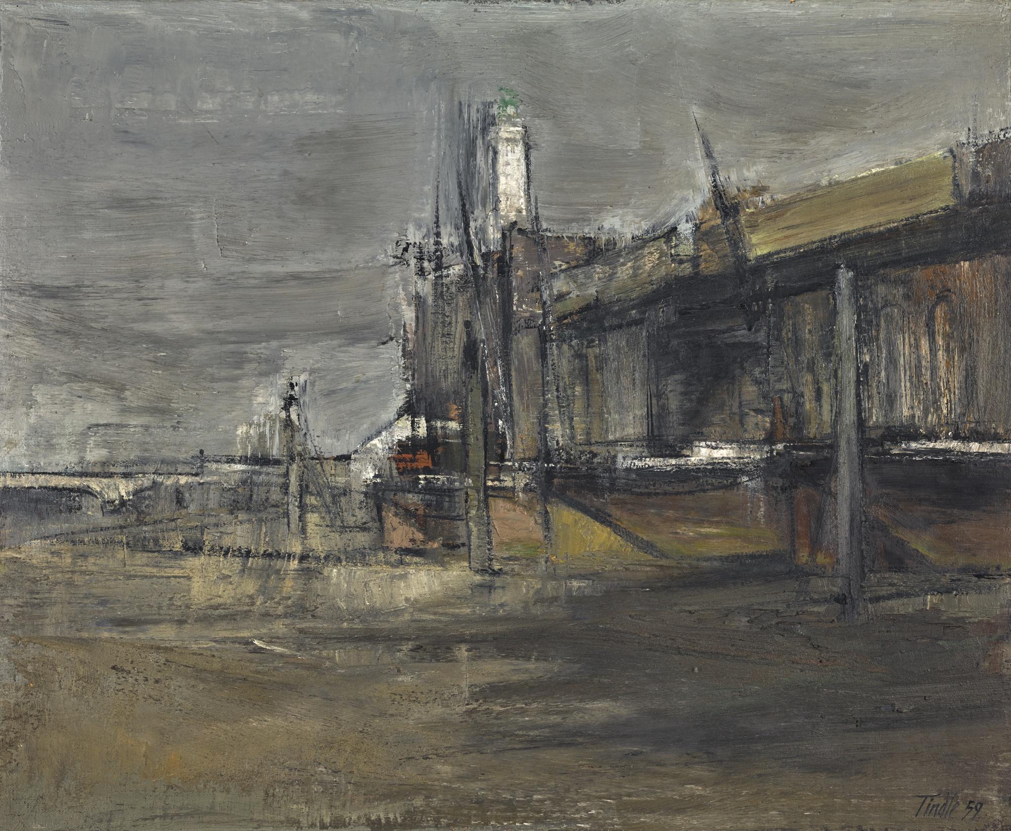 David Tindle, R.A. - Thames Scene