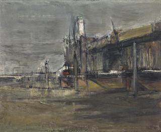 David Tindle, R.A. - Thames Scene