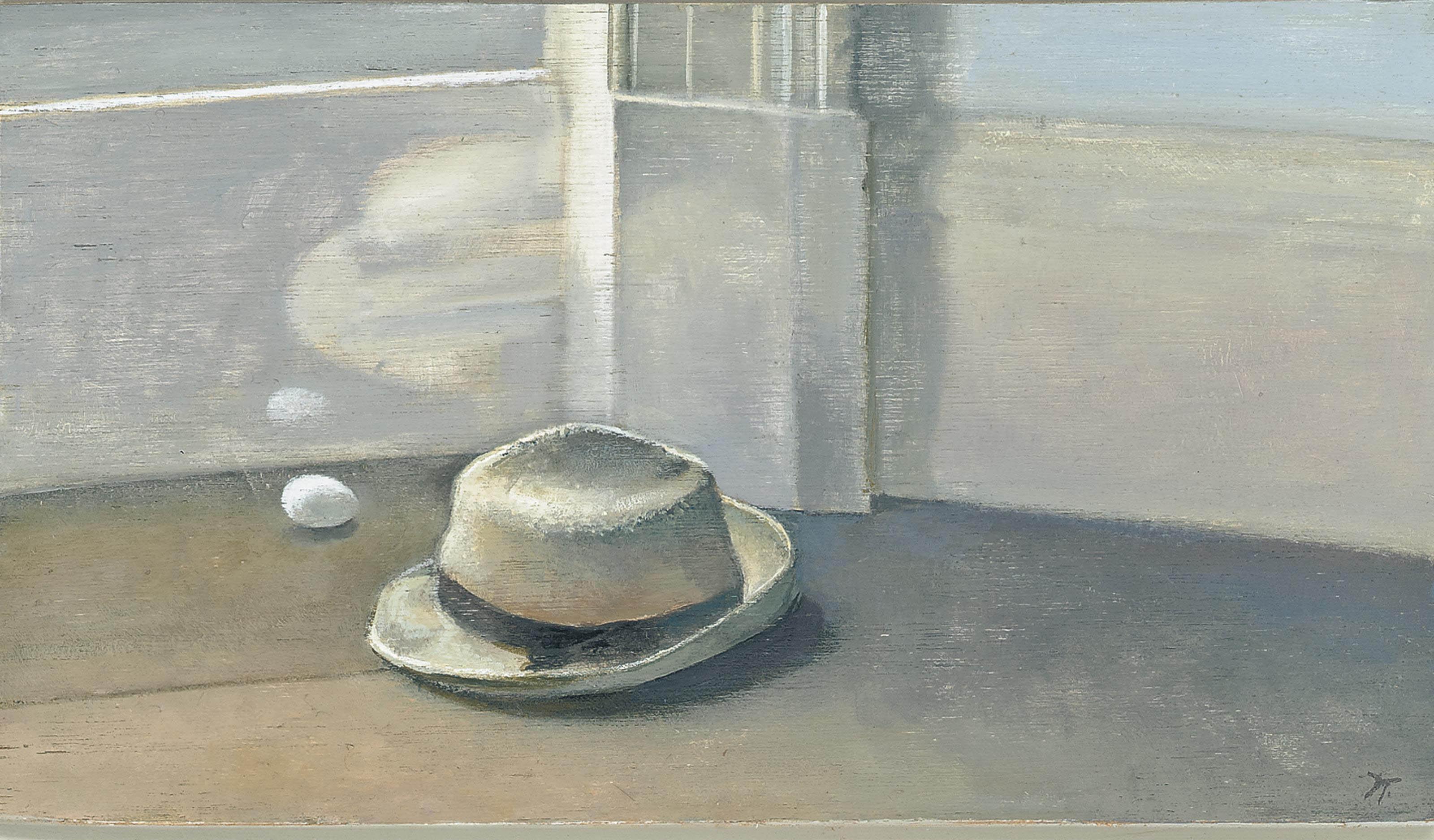 David Tindle - Hat with egg and reflection