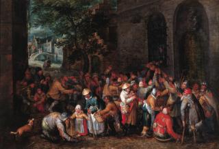 David Vinckboons - Feeding the poor