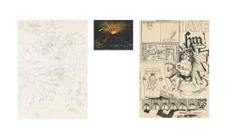 David Weiss - Vulkan, 1978 Acht Sänger Und Zwei Sängerinnen, Um 1970 - Recto/Verso Der Tägliche Witz, 1967 -  Recto/Verso