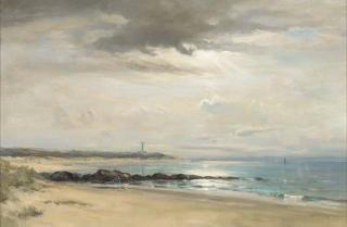 David West, R.S.W. - Covesea Lighthouse, Lossiemouth