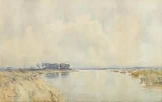 David West RSW - The boatman