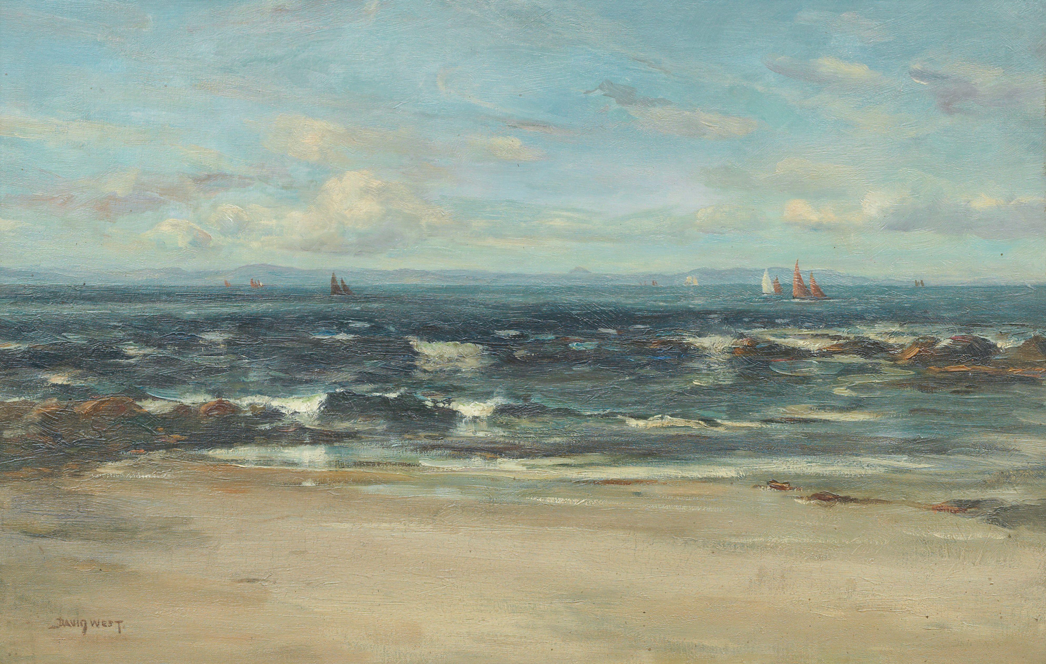 David West RSW - West Beach, Lossiemouth