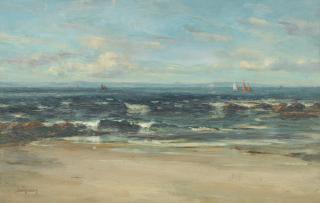 David West RSW - West Beach, Lossiemouth