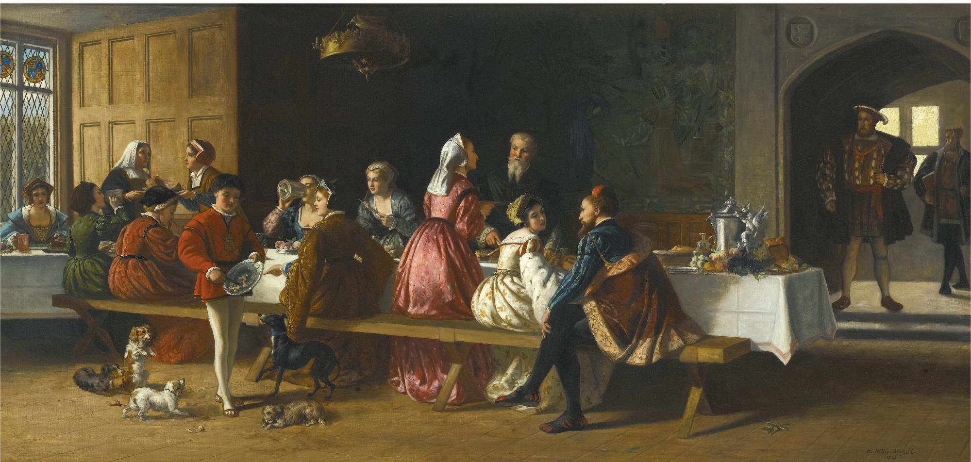 David Wilkie Wynfield - Anne Boleyn And Percy