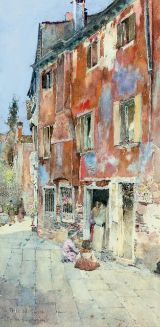 David Woodlock - Rio Terra Del Carita, By The Accademia, Venice