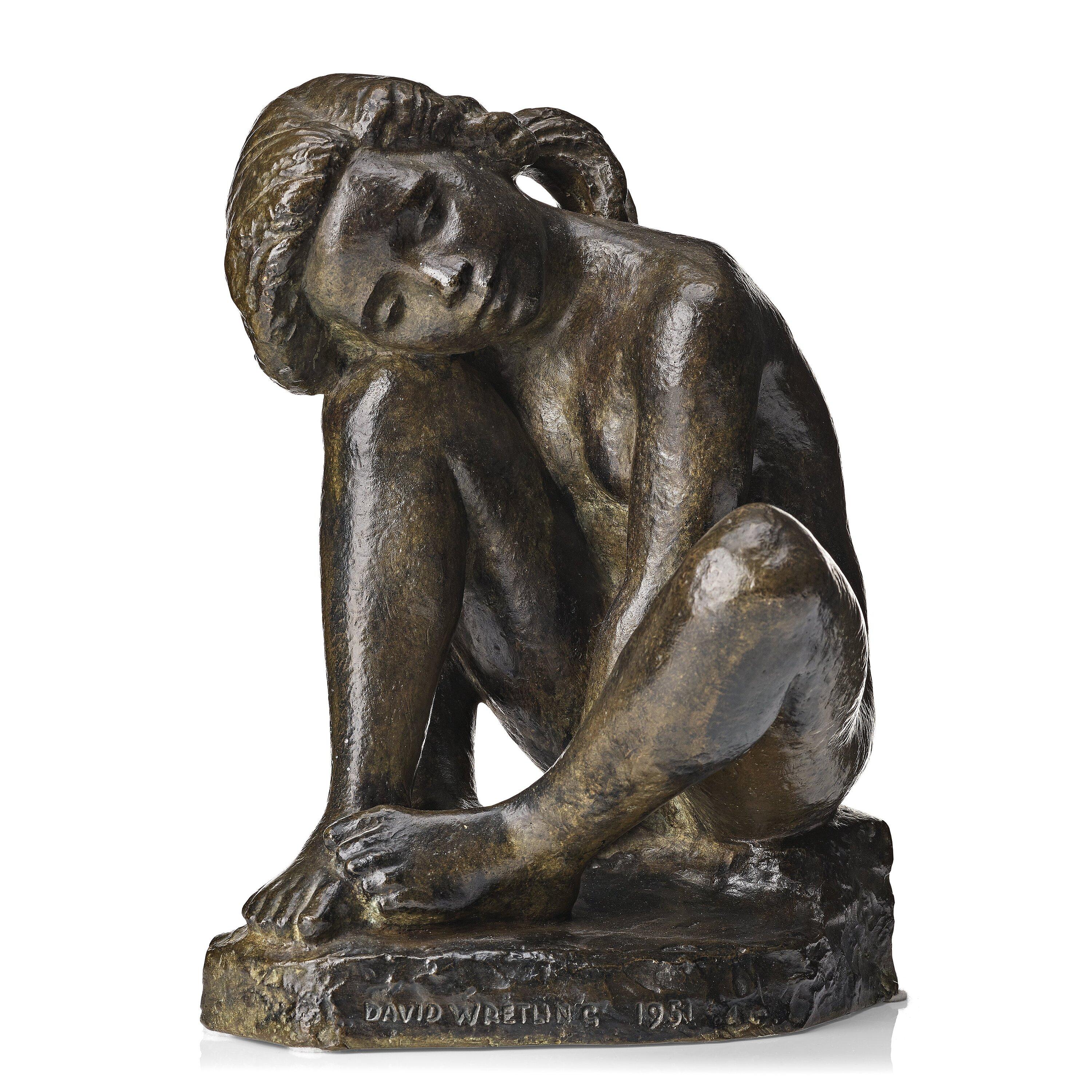 David Wretling - Sitting girl