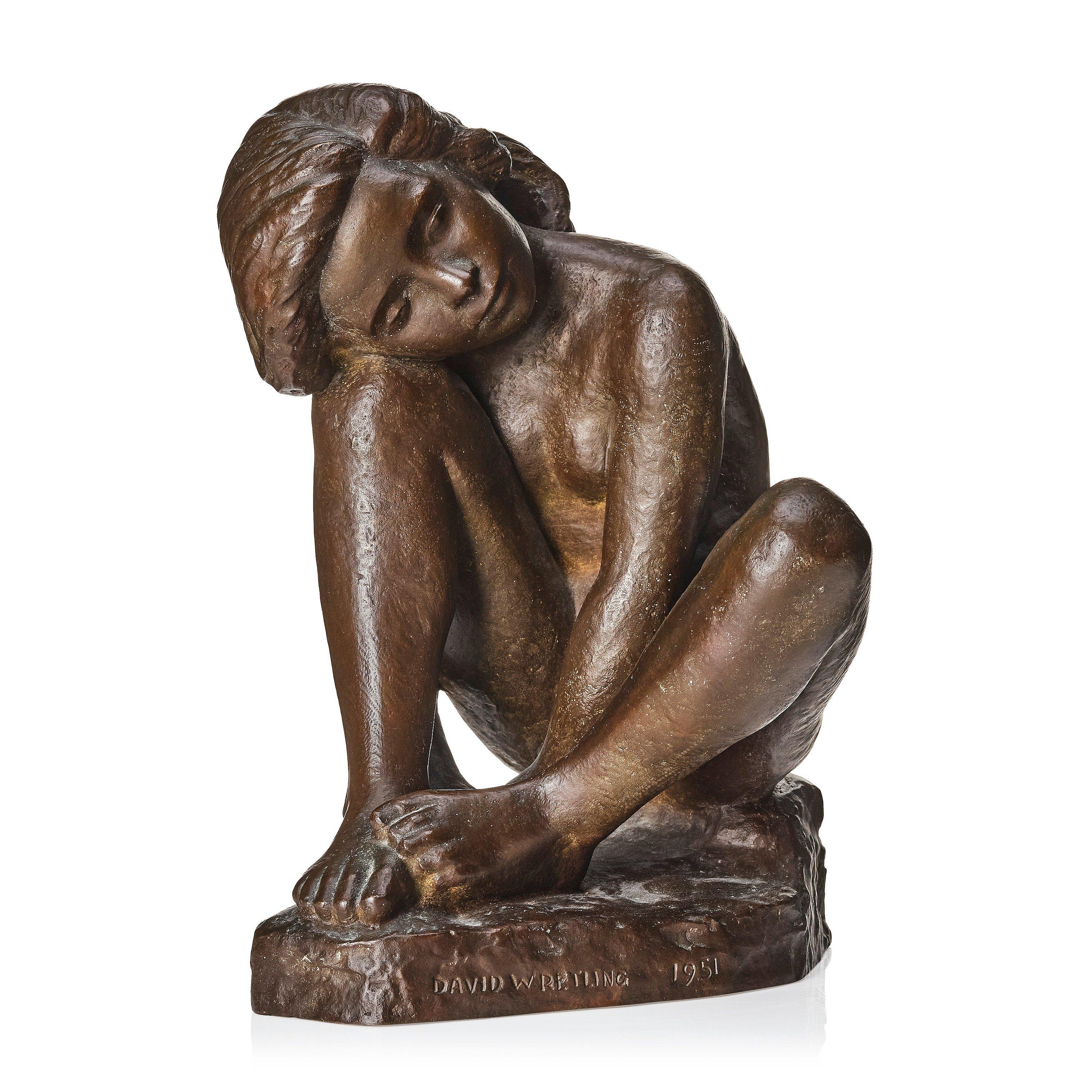 David Wretling - Sitting girl.