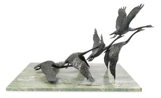 David Wynne O.B.E. - Large Maquette for Flying Swans