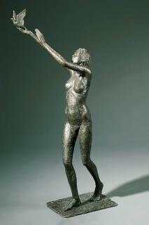 David Wynne - Cath with a Bird