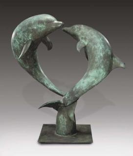 David Wynne - Dolphins at play