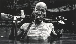 David Yarrow - Warrior Portrait, The Omo, Ethiopia