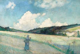 Dawson Dawson-Watson - Untitled (Harvester in a Field)