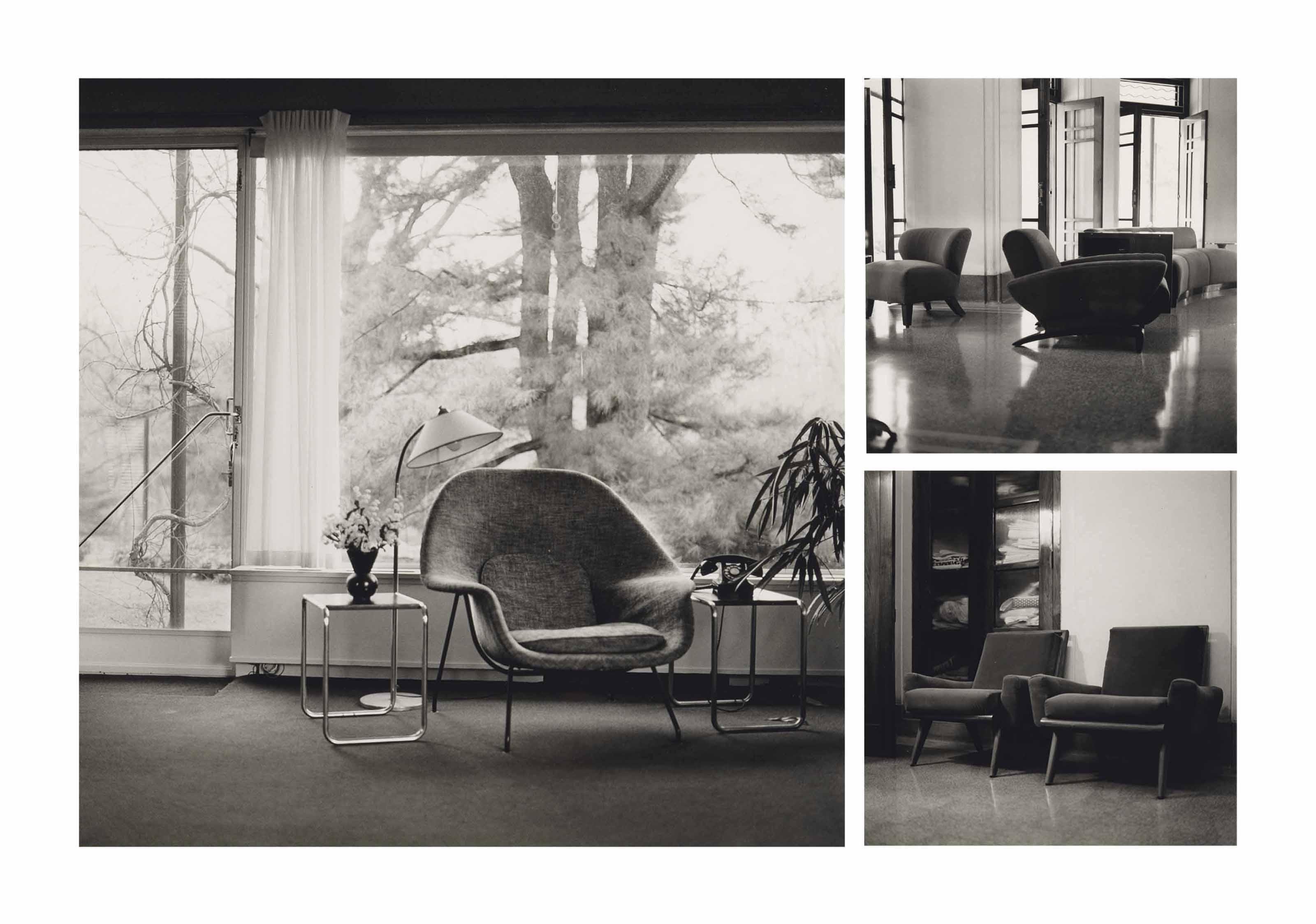 Dayanita Singh - Drawing Room, Coimbatore; Linen Cupboard, Coimbatore; Gropius House Chair, Lincoln
