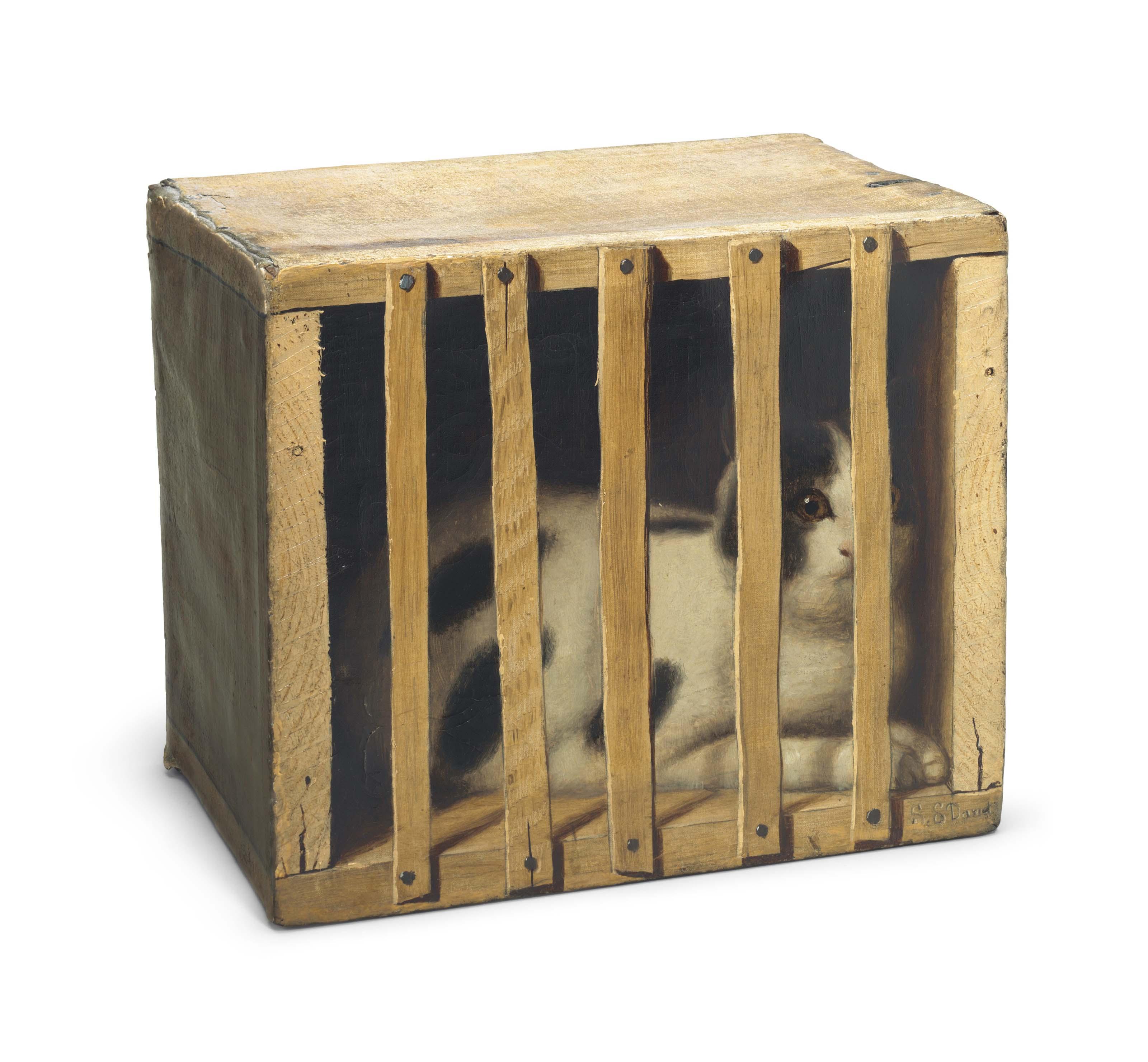 De Scott Evans - Cat in a Crate