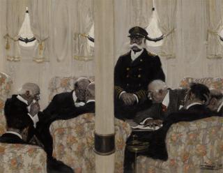 Dean Cornwell - Illustration for Somewhere at Sea