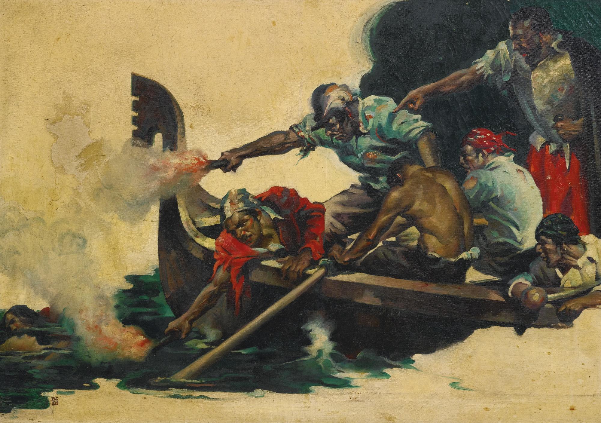 Dean Cornwell - Study Of Pirates