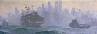Dedrick B. Stuber - Bateaux, Entrée dans le port de New York