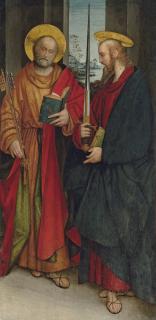 Defendente Ferrari - A lateral panel from an altarpiece: Saint Peter and Paul