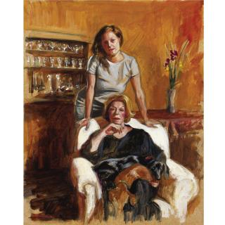 Delia Brown - Study For Portrait With Pablo And Chiquita 1